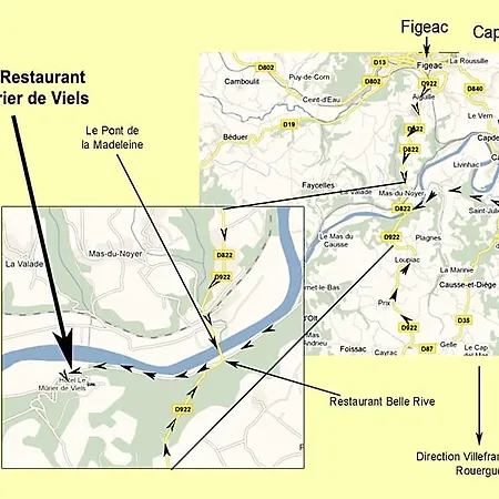 فندق Restaurant Le Murier De Viels - Grand Figeac 3*